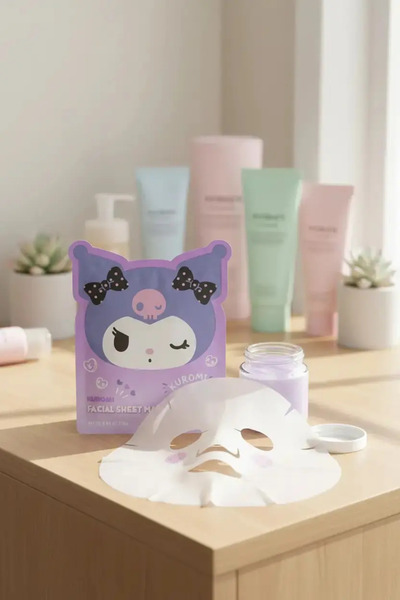 Miniso قناع وجه ورقي مطبوع مرخص من سانريو كورومي