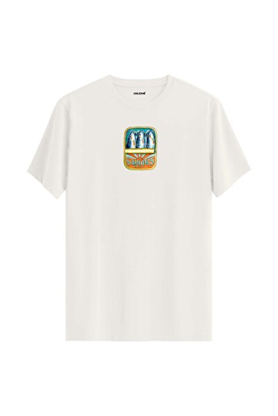 Colermi Retro Sardine Cans Pattern T-Shirt