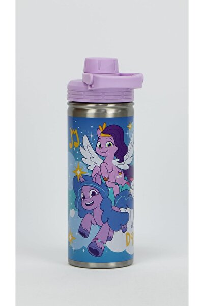 Generic My Little Pony single-wall stainless steel water bottle with polyprop...