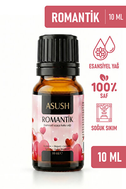 ASUSH Romantik Esansiyel Yağ 10 ML – Zarif, Yumuşak ve Romantik Ortam Kokusu