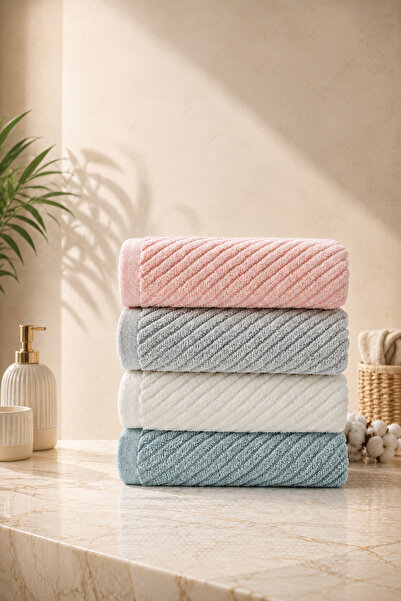 Rebeka Home Collection Set de prosoape Hale, 4 piese, 50x90 cm – Textură moal...