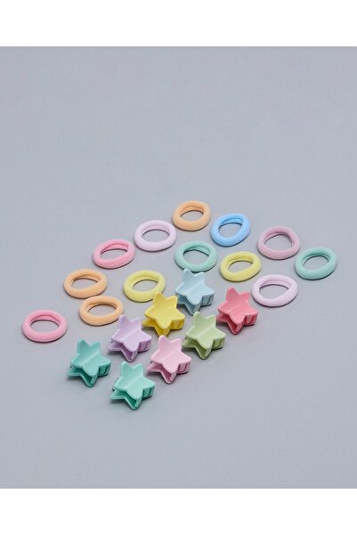 R&B Multipack Ponytail Hairbands & Mini Claw Clips