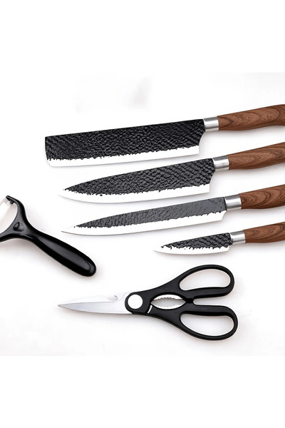 OSOOKE 6-Piece Kitchen Knife Set with Sharp Blades, Professional Cooking Uten...