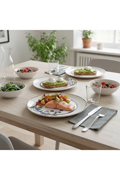 Porland Digital Pattern 12-Piece Serving Plate 25cm Delicate