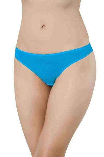 Mestore Blue Women's Daily Cotton Lycra Portable Emergency Slip Panties in a ...
