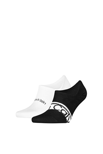 Calvin Klein Ck Men Footie HC 2P Logo Strip Erkek 2li Çorap Turkuaz