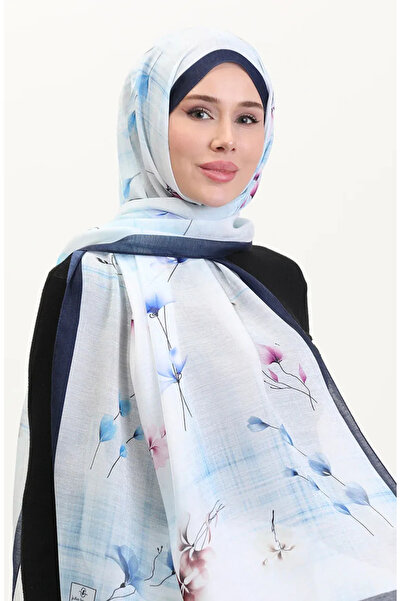 sefamerve شال كهربيار 70242-10 أزرق داكن