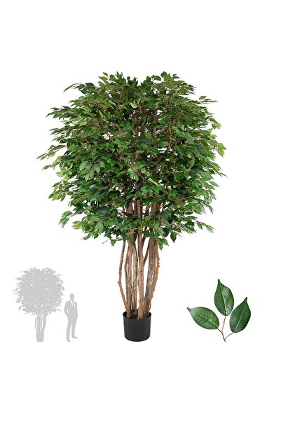Roberto Rossi Copac artificial H250cm Ficus cu trunchiuri multiple, coroana D...