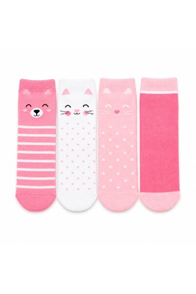 Warehouse Baby Knee High Socks - 4 Pairs Assorted Graphic and Color