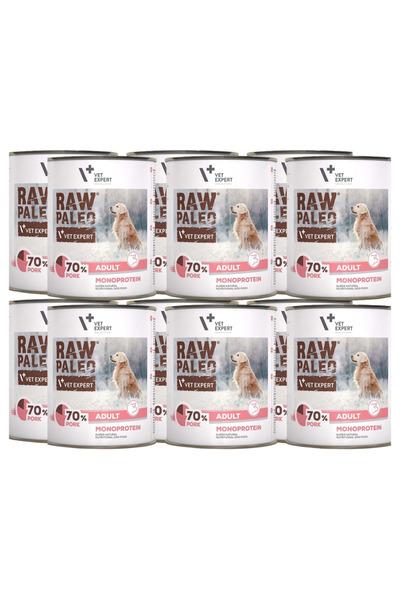 Other VetExpert Raw Paleo Carne de Porc Adult Conservă 12x800g Hrană Umedă pe...