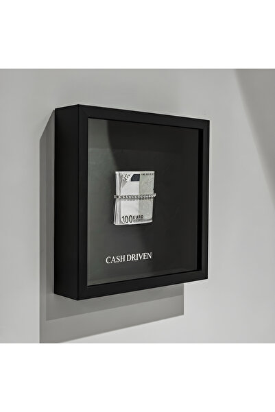 NOİRFRAM Noirframe® Cash Driven 3D Shadow Box MDF Tablo – 30x30 Premium Dekor