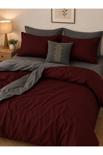 Pamuku Double-Sided Double Duvet Cover Set - with Elastic Sheets