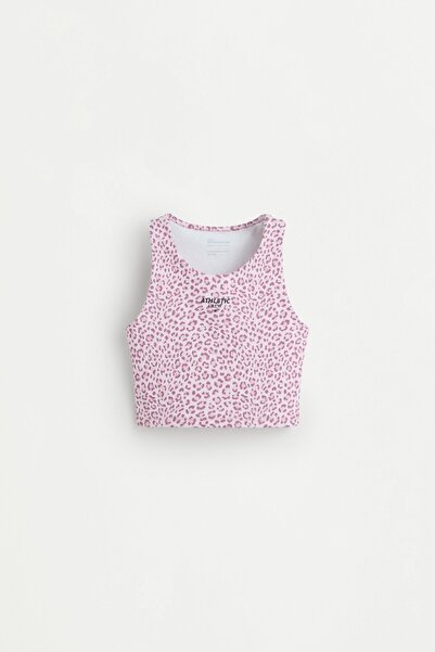 LEFTIES Desenli spor top
