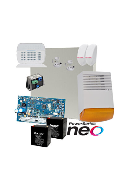 DSC Kit alarmă antiefracție NEO cu sirenă externă KIT2016EXT-BS1