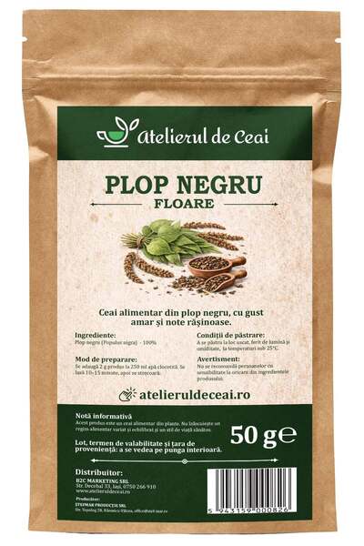atelierul de ceai Ceai de plop negru