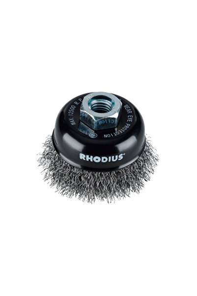 RHODIUS Perie Cupa pentru Otel, Stbw, 65 X 21 / M 14 X 2.0, Grosime Sarma 0.3...
