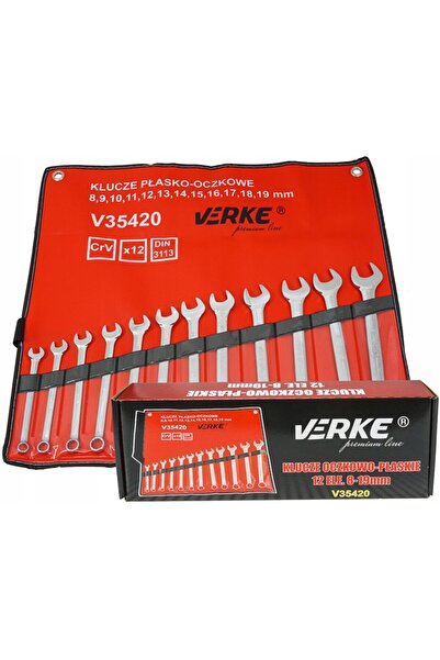 VERKE Set de chei combinate, 12 piese 8-19mm, V35420