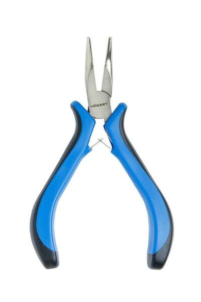Hogert Professional precision half-round pliers, Hogert, 125 mm, made of dura...