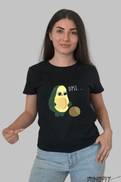 GILDAN Tricou Cu Avocado Si Mesaj Amuzant