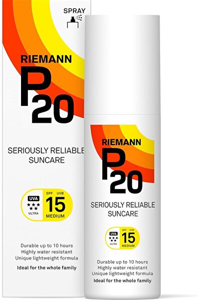 Riemann P20 Sunscreen SPF15 Spray 100ml | Long Lasting UVA & UVB Protection f...