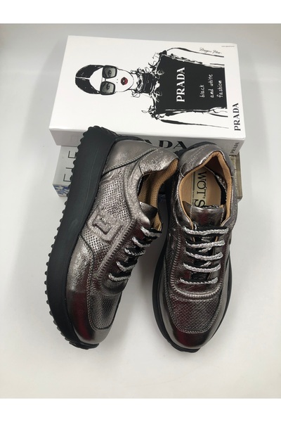 WOTS FASHION Wots hakiki deri spor ayakkabı