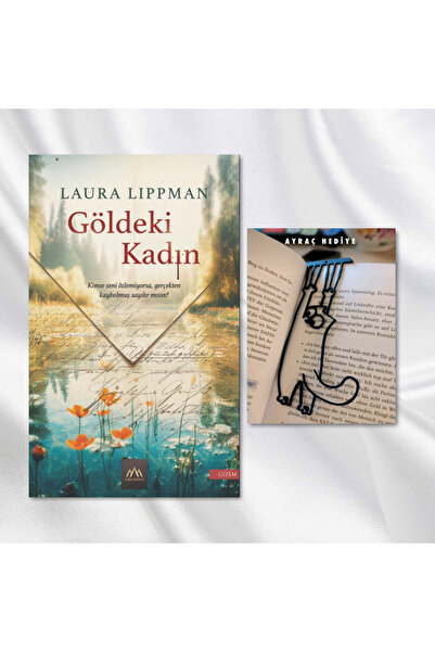 Arkadya Yayınları GÖLDEKİ KADIN / SALLANAN KEDİ FİGÜRLÜ KİTAP AYRACI HEDİYE