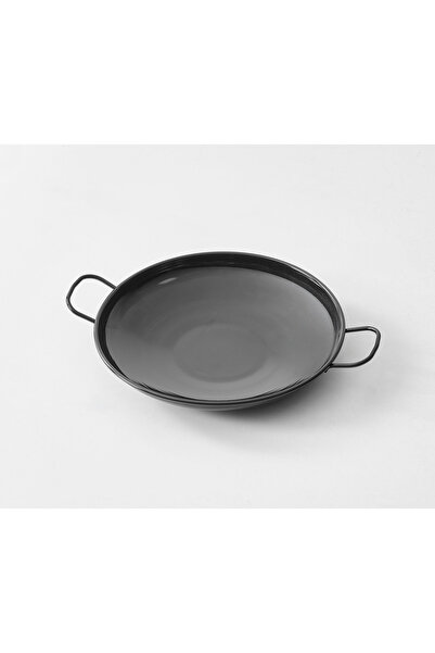 COOK-LAB 36X5 cm Large Size Enamel Coated Healthy Oven-Safe Stovetop-Applicable Roasting and Pancake Pan