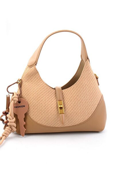 Bambi Taupe Kadın Omuz Çantası C06619712509