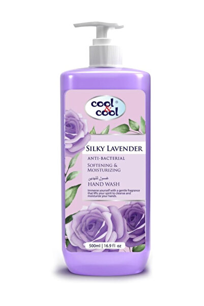COOL & COOL سائل غسول اليدين باللافندر الحريري - 500 مل - مضاد للبكتيريا، ملط...