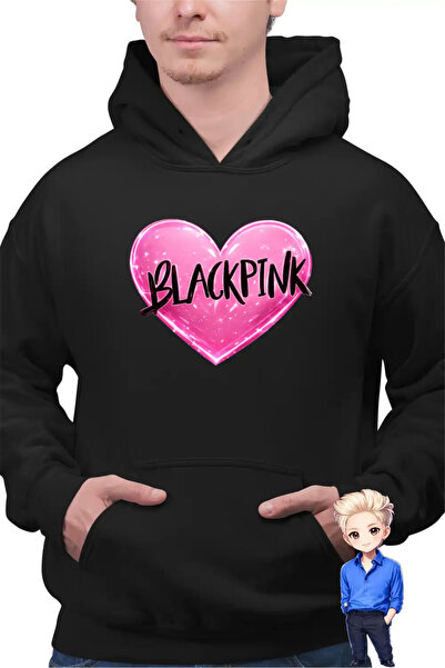 OEM Ανδρικό Φούτερ BlackPink Καρδιά K-pop Εμπορεύματα