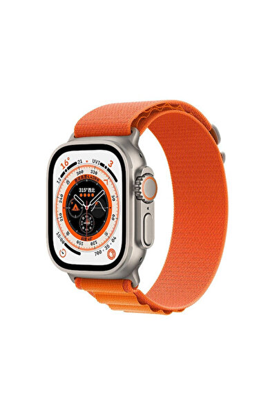 OEM Υφασμάτινο Λουράκι Alpine Loop Πορτοκαλί (Apple Watch 44/45/46mm/Ultra 49mm)