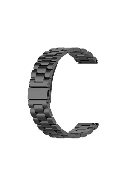 OEM Λουράκι Ανοξείδωτο Ατσάλι Μαύρο (Garmin Venu 2S, Vivoactive 4S, Vivomove 3S)