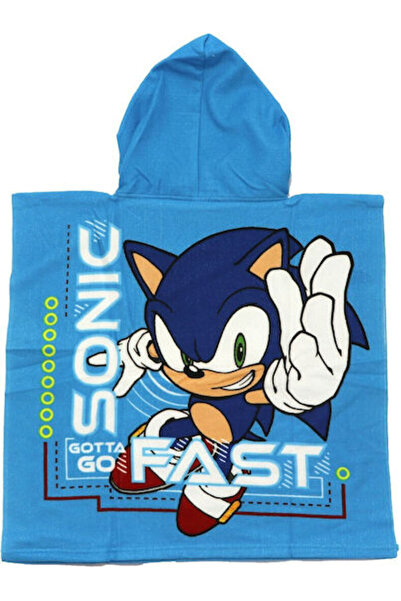 SEGA Σόνικ Παιδικό Πόντσο Παραλίας Μπλε Κωδικός: sc56