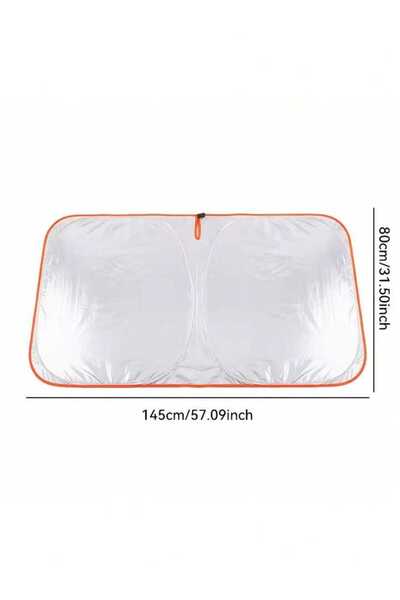 Choice Orange 1Pcs Portable Heat-Insulating Sunshade, Single-Piece Car Sunsha...