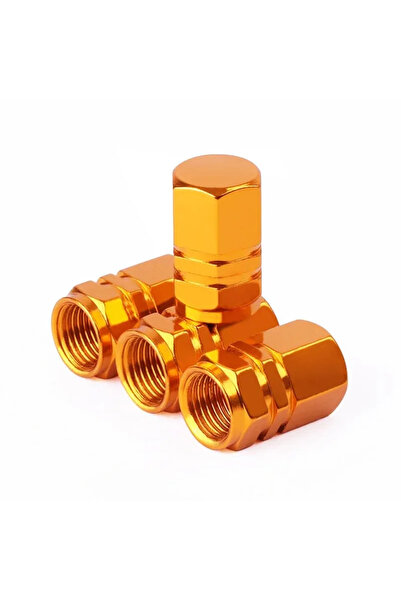 Choice golden 4pcs Tire Valve Stem Caps Decorative Tires Accessories Aluminum...