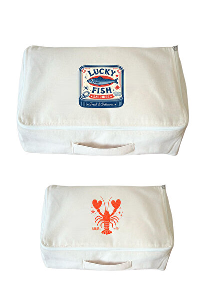 Mama Yoyo Baby&Kids Sardine Lobster Multi-Purpose Storage Bag Set of 2 Suitca...