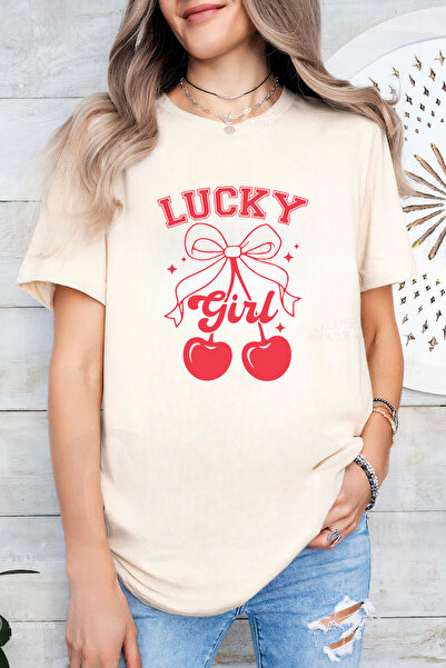 Sarah's Boutique Women's T-shirt – 100% cotton – Lucky Girl