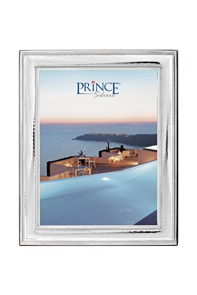 Prince Κορνίζα Ασημένια 925 Λεία με συρίτι 18*24 με ξύλο πίσω M