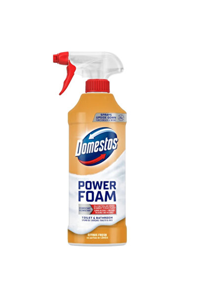 Domestos Solutie de curatare baie Power Foam Spray, Citrus Fresh, 435 ml, Spu...