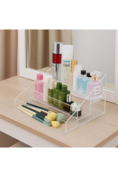 OEM Organizator pentru Cosmetice, Acrilic, Transparent, Suport Compartimentat...