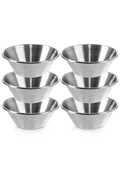 Orion Boluri pentru sos din oțel inoxidabil, 6 bucăți, 40 ml