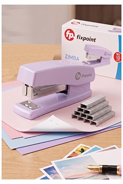 Artmaster Lila Zımba Makinesi No:10 1 Adet Fixpoint P-4499 Pastel Renkler Küç...