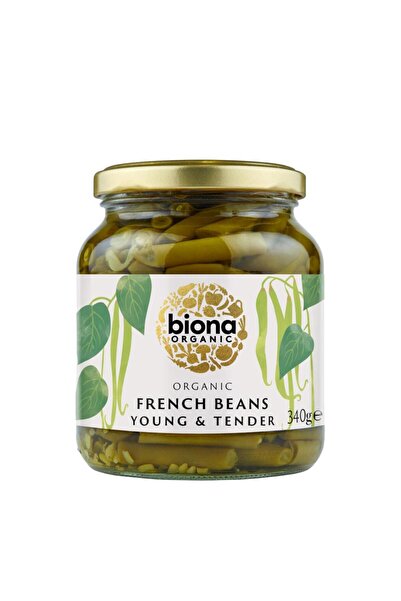 Biona Organic فاصوليا فرنسية عضوية - فاصوليا خضراء طرية وصغيرة - 340 جرام