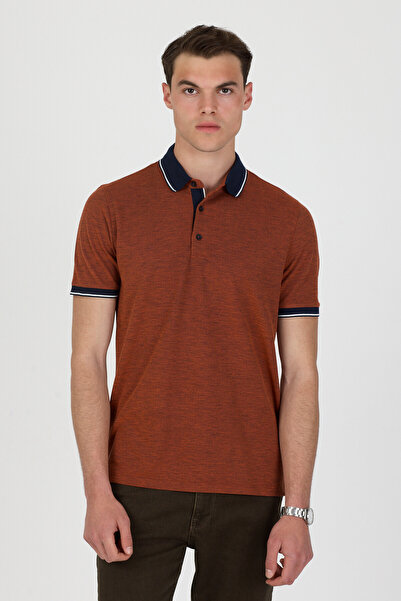 ENQUE Polo Collar Cotton Pique T-Shirt