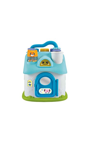 KAİCHİ Casuta cu sunete si lumini si forme de sortat Elvish House Blue
