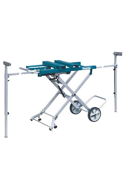 Makita DEAWST05 Masă de lucru metalică pliabilă mobilă cu roți, Argintiu