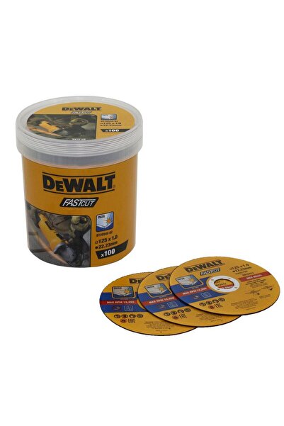 Dewalt DT20540-QZ Cutting Discs Set, 100 pcs, 125 x 1 mm, 22.23 mm, 12250 rpm