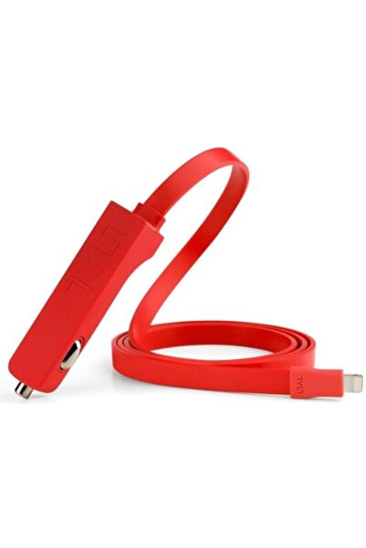 TYLT Φορτιστής αυτοκινήτου Ribbn, 4.8 Ah, Lightning/1x USB, 1 μ., Κόκκινο