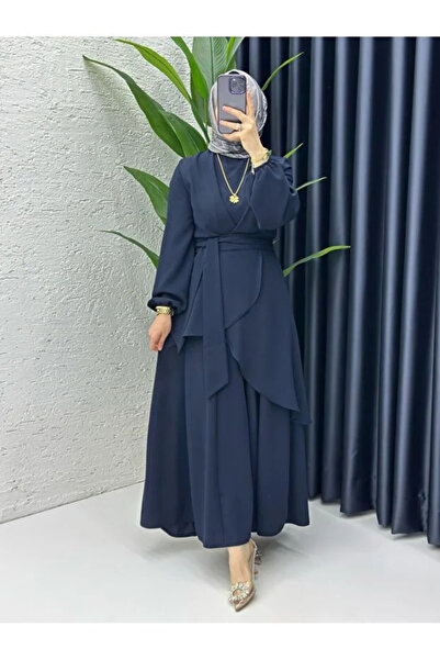 Generic Brand Costum cu pantaloni și tunică model Hanzade din țesătură crep a...