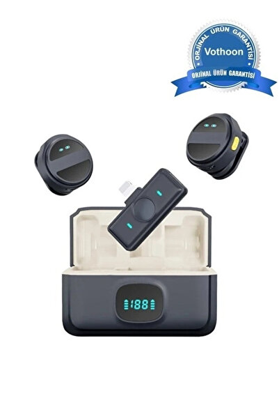 ARMÜZ 2 professional wireless lavalier microphones with magnetic clip compati...